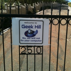 Geek Hill Sign